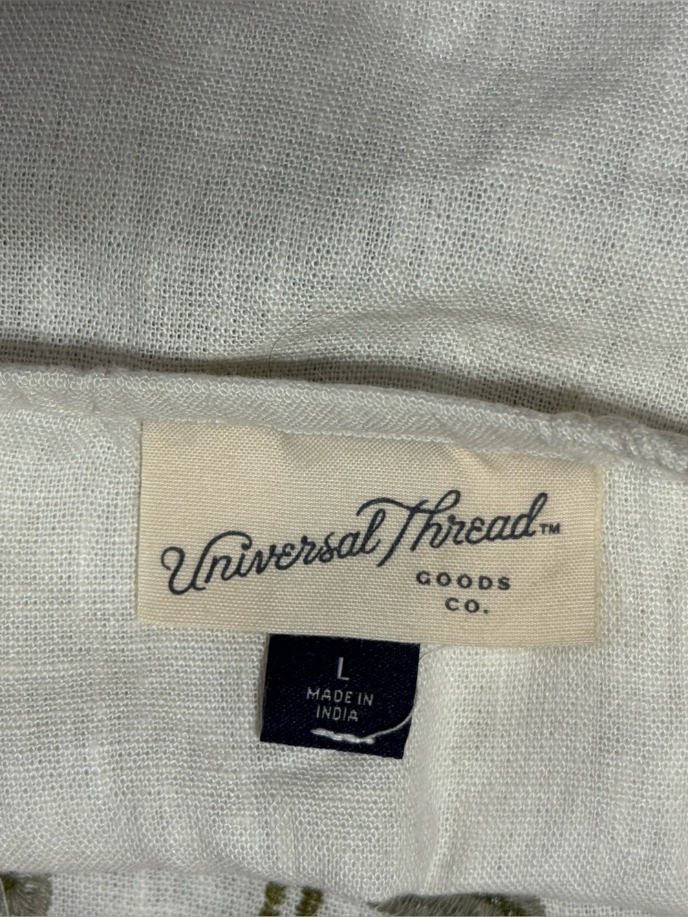 Universal Thread Embroidered Linen Tank Top 
Cream NWT - Picture 13 of 15